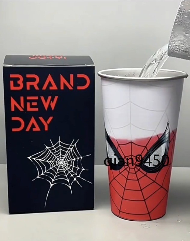 Cotti Coffee x Spider-Man Brand New Day Cold Color Changing Cup Noctilucent Cool