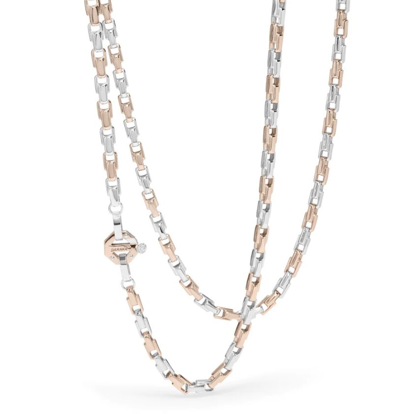 Мужское колье BARAKA GC314011BRLU500002 из коллекции Nexus с золотой цепочкой и бриллиантами 1403990₽