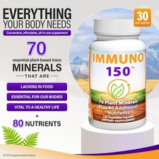 Immuno 150  Complete Immune Support with 70 Minerals  13 Vitamins   150 Vegan