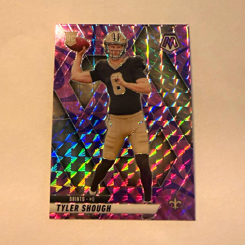 Panini Mosaic Tyler Shough RC Rookies #312 New Orleans Saints NFL 2025