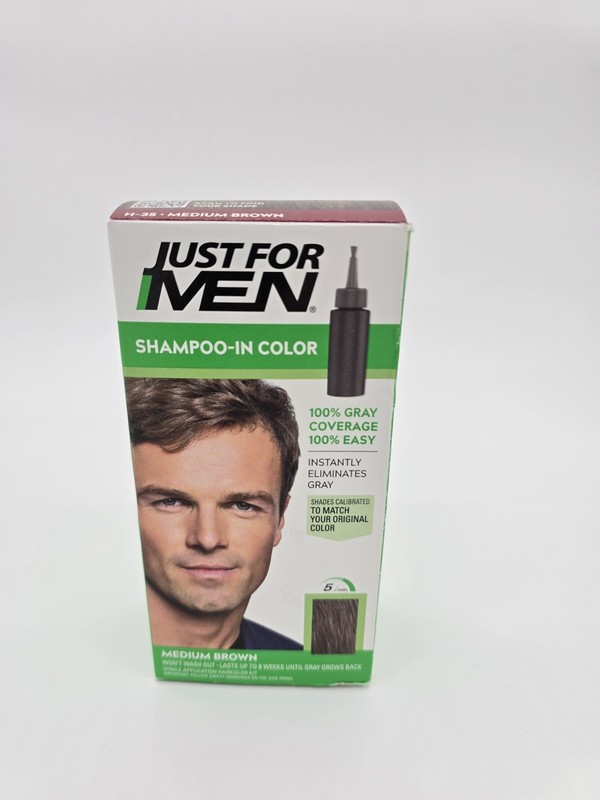 Just for Men H 35 Medium Brown Hair color Shampoo In