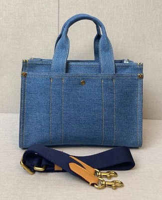 COACH Cargo Tote Denim Indigo Bag 26 CR659 for sale online | eBay
