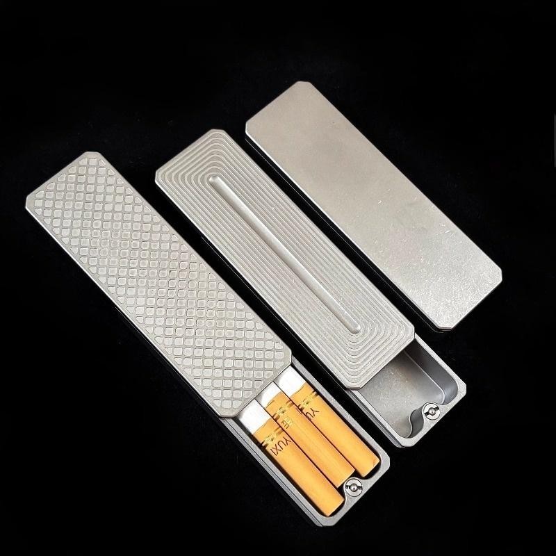EDC Titanium Cigarette Case Candy Gum Container Holder Storage Box Fidget  Slider