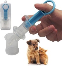 Blue Pet Medicine Feeder Liquid Oral Syringe Milk Nursing Bottles Syringe Sof...