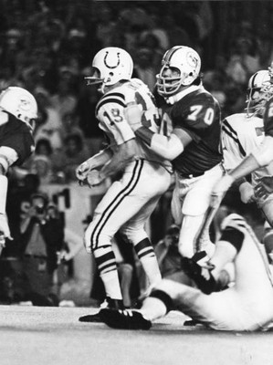 Football Afc Championship Baltimore Colts Qb Johnny Unitas 1972 Old Photo