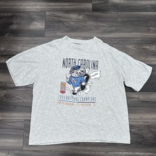 VTG Nutmeg North Carolina Tar Heels 1993 National Champions Shirt XL Made In USA