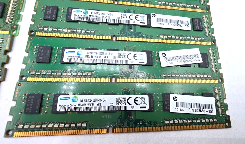 10 LOT - Samsung 4GB PC3L-12800U DDR3L-1600MHz MEMORY RAM DESKTOP PC 698650-154 - Image 2 of 4