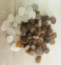brown white sea glass from japan A lovely piece of the sea