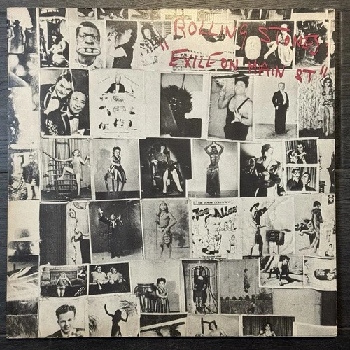 THE ROLLING STONES ORIGINAL EXILE ON MAIN STREET 1972 WITH POSTCARDS 12 VG