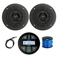 Infinity Marine Receiver, 2x 3.5" 75 Watt Max Speakers w/Wire, 22" Antenna