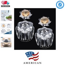 1 Pair Bathroom Knobs Replacement, Bathtub Handles Compatible with Delta/Dele...