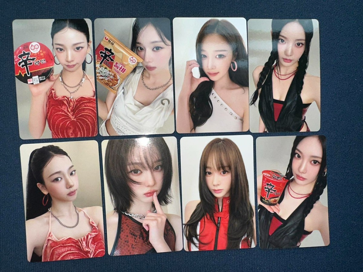 AESPA OFFICIAL SHIN RAMEN PROMO PHOTOCARD Karina Giselle Winter