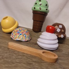 Melissa Doug Scoop Serve Ice Cream Sprinkles Cherry Mint