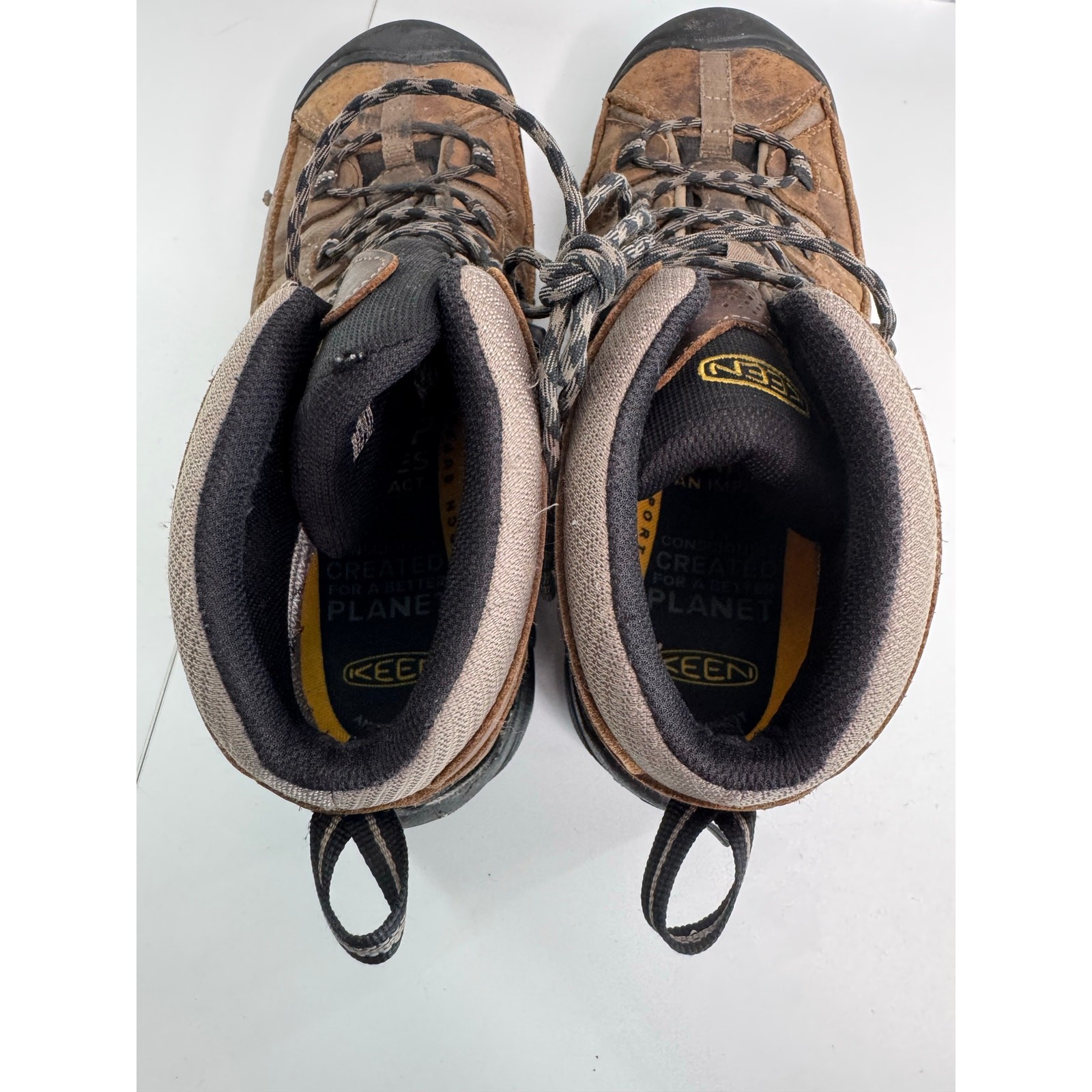 Stivali da trekking impermeabili Keen Targhee II taglia media 11 5 in pelle Shitake Brindle