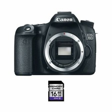 Canon EOS 70D DSLR Camera w/16GB SDHC Card