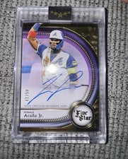 2025 Topps Five Star - Autographs Ronald Acuña Jr. #FSA-RA Purple /50 (AU)