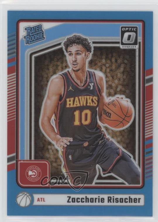 2024 Donruss Optic Rated Aqua Prizm /225 Zaccharie Risacher #268 Rookie RC 1n9r
