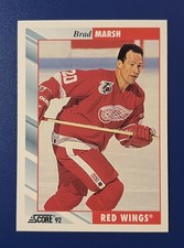 1992-93 Score Hockey Brad Marsh Detroit Red Wings #293