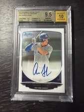 AARON JUDGE AUTO 2013 Bowman Chrome Yankees Rookie Card RC BGS 9.5/10 GEM MINT
