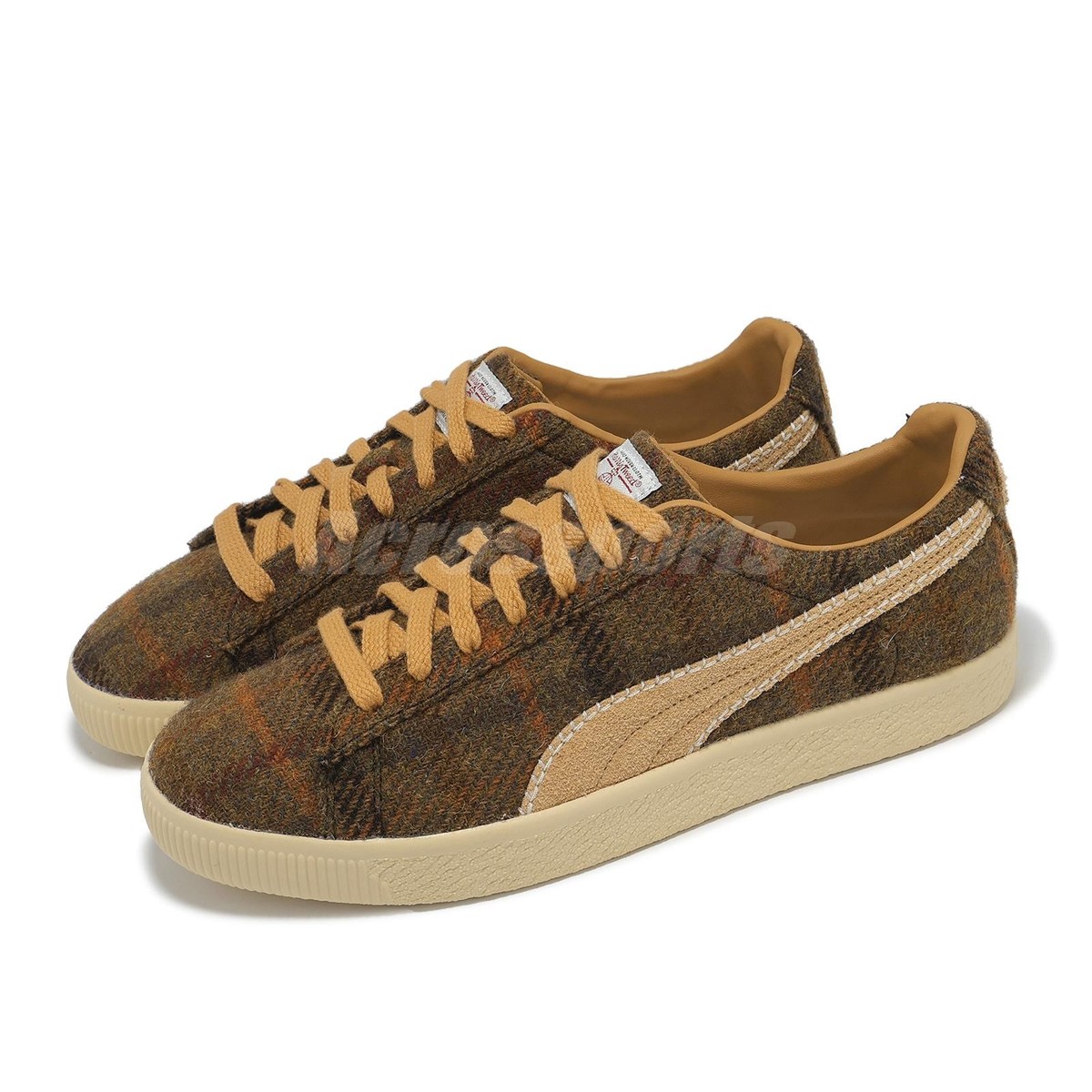 Puma Clyde Harris Tweed Harris Tweed Pack Caramel Latte Men Unisex 