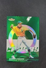 2005 Topps Finest - Bobby Crosby #18 Green Refractor /199