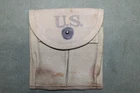 US Military Issue WW2 M1 Carbine Ammo Magazine Stock Belt Pouch Khaki Canvas J45