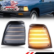 Clear Lens Amber Led Corner Parking Marker Light For 1992-1995 Toyota Pickup 2wd