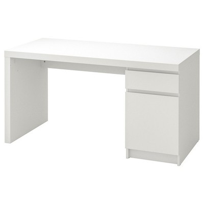 IKEA Malm Schreibtisch, Weiß, 140×65