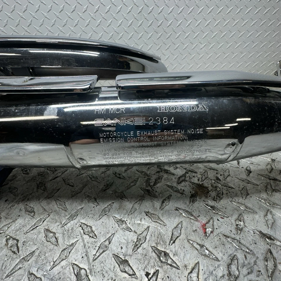 2003 Honda Shadow VT 750 VT750 Spirit Exhaust OEM Exhaust Pipe Scratched - Image 2 of 4
