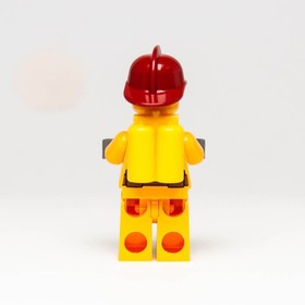 LEGO&reg; Fire Fighter Minifigure (cty1286) 4208 Male Helmet Rescue City Town