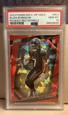 2023 Panini NSCC VIP Gold Bijan Robinson Rookies Red Sparkle #RC4 PSA 10 GEM MT