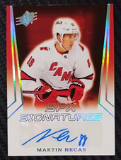 2021-22 Upper Deck SPX Martin Necas SPX Signatures AUTO HURRICANES #SPXMN