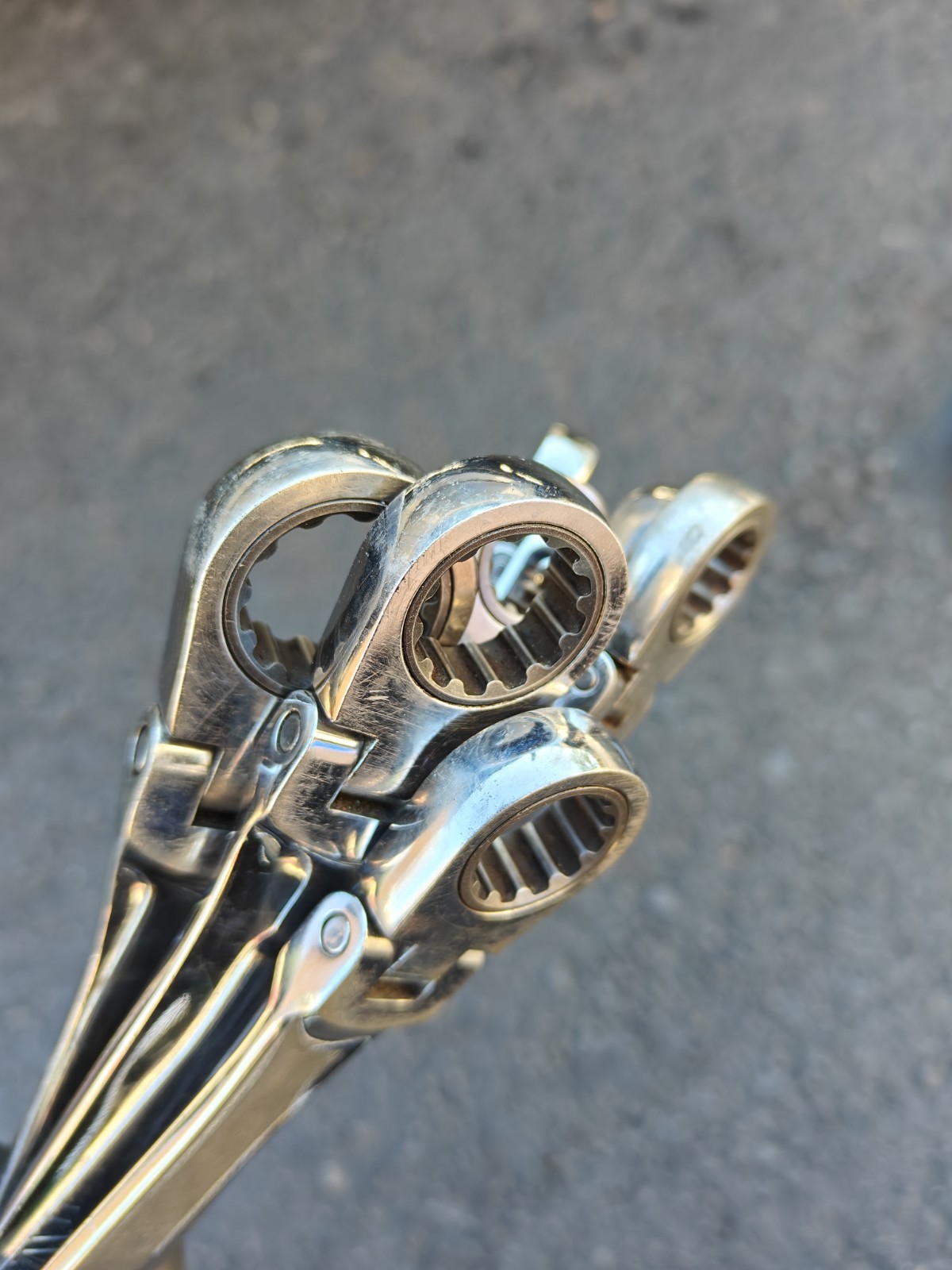 Matco Tools 8pc SAE 0° Flex Head Ratcheting Box XL Wrench Set Spline Inch