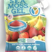 Wildcrafted Sea Moss Gel - 16 oz  Made in USA  Rich in Vitamins  Minerals 
