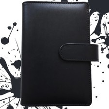 Personal Size / DIN A6 Ringbuch | Ringbinder Schwarz | 6-Ring-Mechanik
