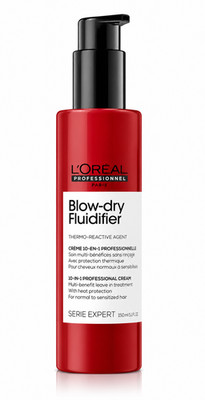 L'Oréal Professionnel Blow-Dry Fluidifier 10-In-1 Leave-In Cream 150ml