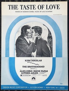 1968 mob movie THE BROTHERHOOD feat. KIRK DOUGLAS sheet music LALO SCHIFRIN song