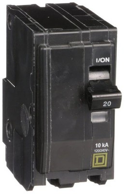 Square D QO220 2Pole 20Amp Plug-In Circuit Breaker AB