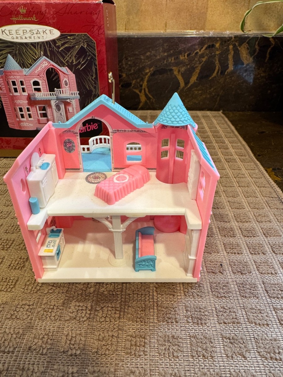 箱なし Hallmark Barbie Family Deluxe House 2007 Barbie - Family Deluxe House Hallmark Ornament | The