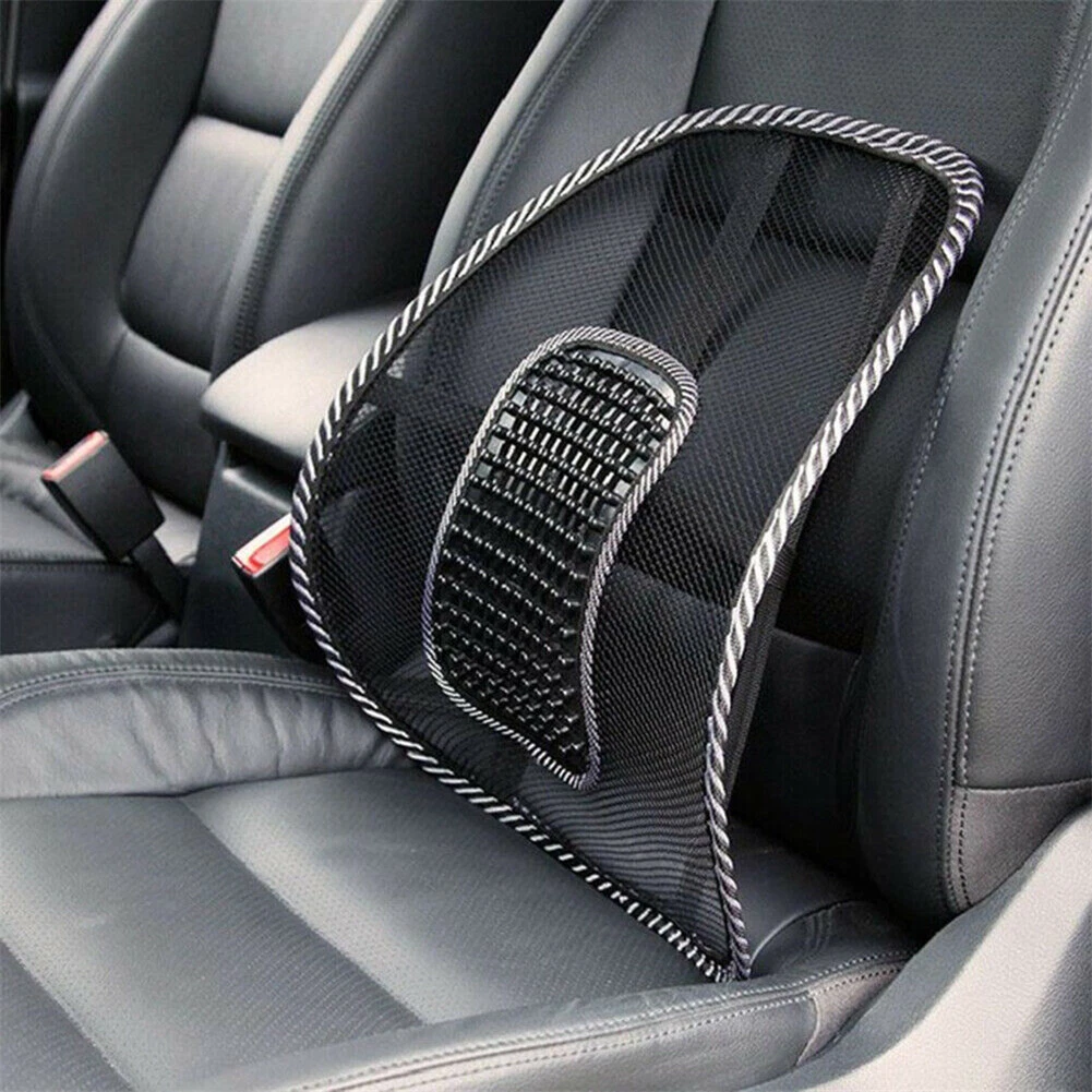 2Pcs Mesh Backrest Waist Support Car Seat Cushion Truck Lumbar Support Ventilate