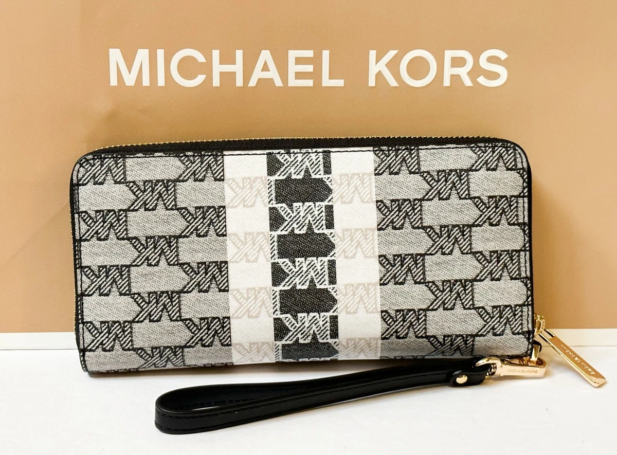 Michael Kors Jet Set Travel Continental Black Wallet