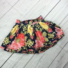 Abercrombie Kids Floral Print Skirt Size M Elastic Waist Lined