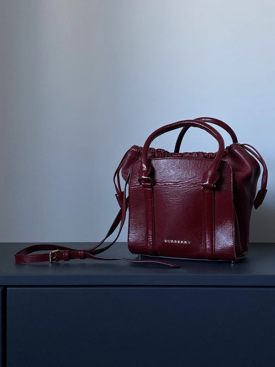 Burberry Dinton Calf Grain Leather Small Bag