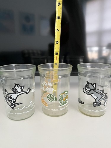 Vintage Welch’s Tom & Jerry jelly glasses - Set of Three - 1990-1991 - Picture 6 of 6