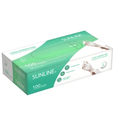 100ct Latex Gloves Medium| Powder-Free, Disposable Exam Gloves, Ambidextrous