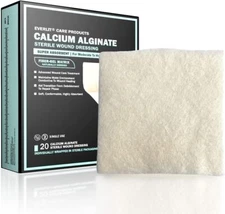 EVERLIT Calcium Alginate Wound Dressing | Gentle, Non-Stick Sterile Dressing Pad