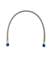 4an Nitrous Oxidefuel Line 3 Ft Stainless Steel Braided Blue Ends