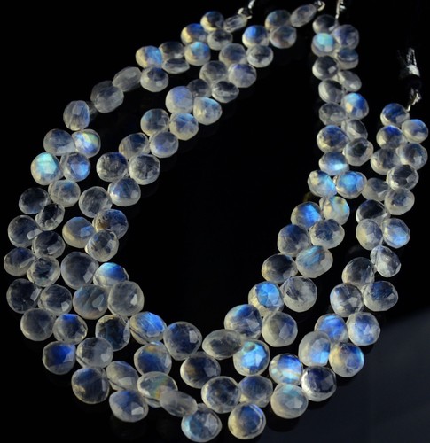 Collier de perles rondelles facettées de 4 à 6 mm, pierre de