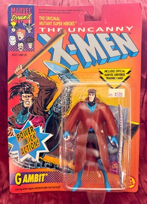 Vintage 1993 Marvel GAMBIT The Uncanny X-Men Toy Biz Action Figure - SEALED MOC