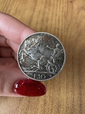 MONETA REGNO D’ ITALIA VITTORIO EMANUELE III 10 LIRE BIGA 1927 2 Rosette PM